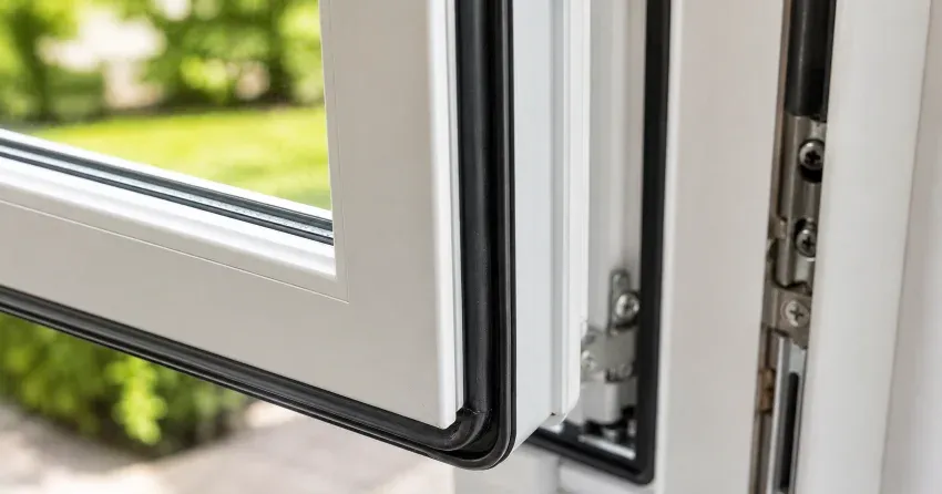 casement window cranked fully open in a Parkhill home