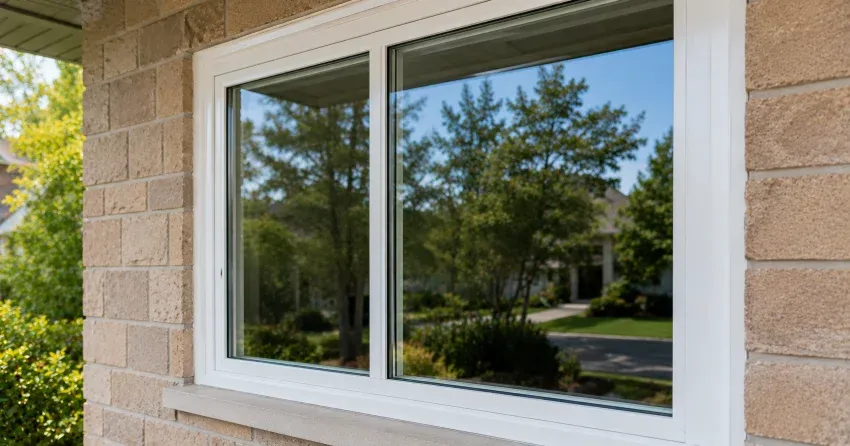 technician installing new insulated glass unit in window frame in Parkhill