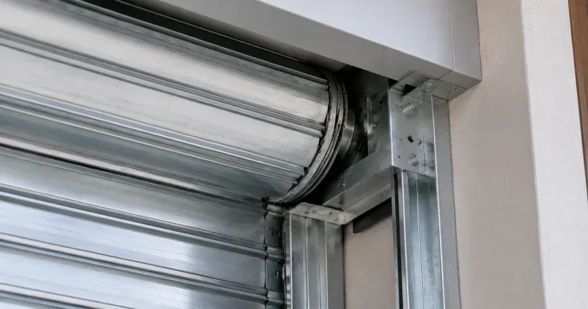 automatic storefront door technician servicing motor and sensor in Parkhill