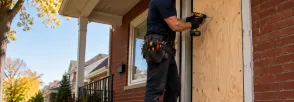 Temporary Door Securing Parkhill